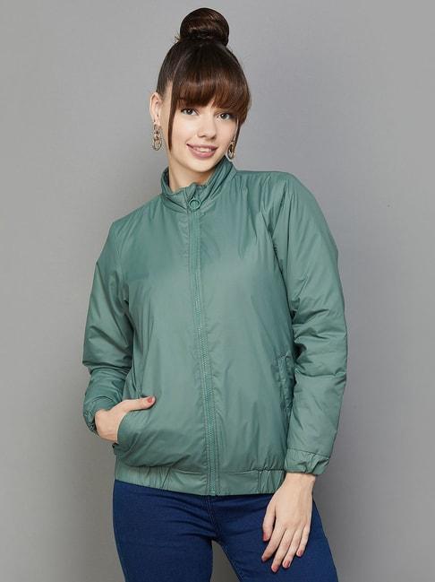 Fame Forever by Lifestyle Green Regular Fit Jacket