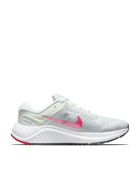 nike-women's-air-zoom-structure-24-series-white-running-shoes