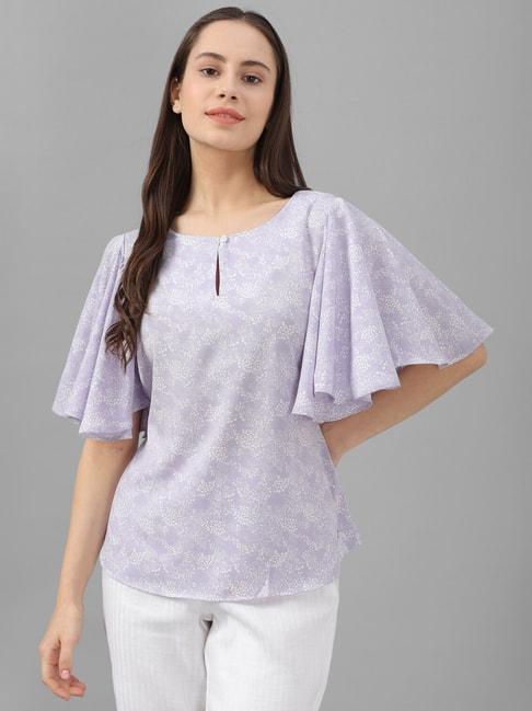 allen-solly-lavender-&-white-printed-top