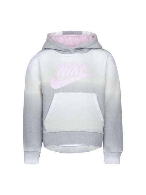Nike Kids Grey Printed Full Sleeves Sweatshirt