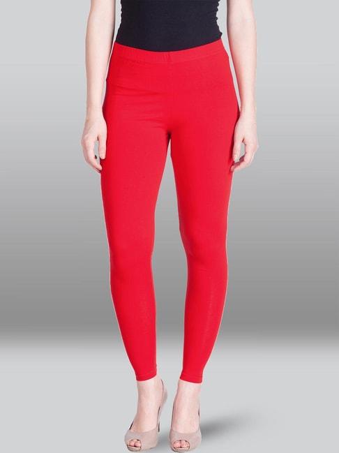 lyra-red-cotton-ankle-length-winter-leggings