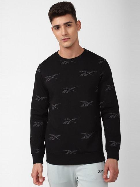 reebok-black-regular-fit-printed-sweatshirt