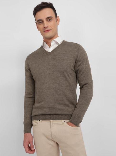 Allen Solly Brown Regular Fit Sweater