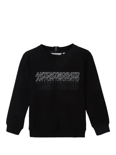 antony-morato-kids-black-printed--sweatshirt