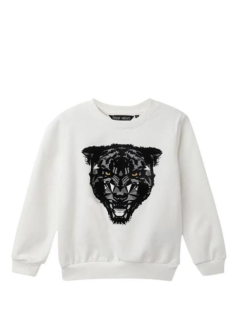 antony-morato-kids-white-printed--sweatshirt