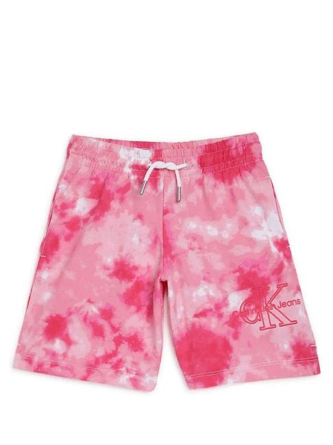 calvin-klein-jeans-kids-pink-printed-shorts