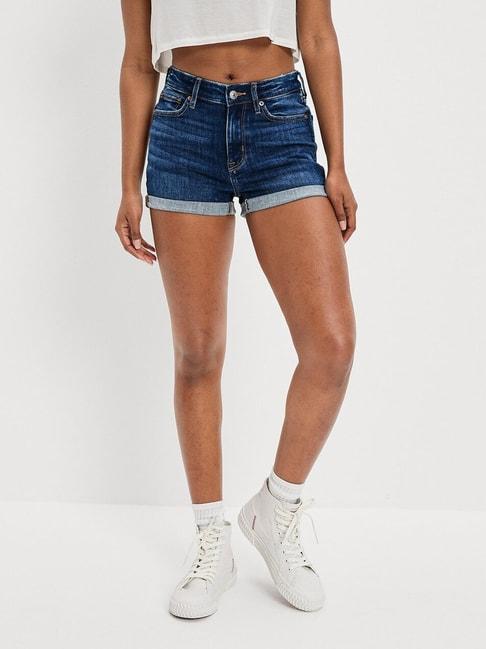 american-eagle-outfitters-denim-blue-cotton-shorts