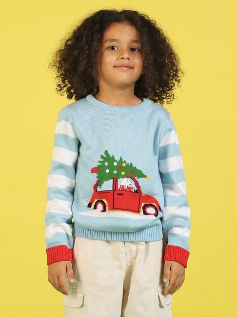 nauti-nati-kids-blue-self-design-full-sleeves-sweater