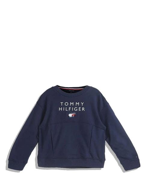 Tommy Hilfiger Kids Navy Logo Print Sweatshirt