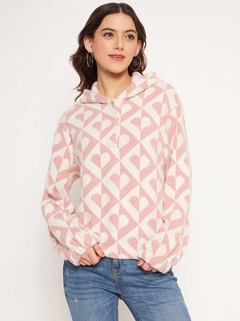 MADAME Pink Printed Sweatshirt