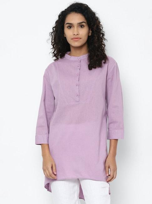 allen-solly-purple-cotton-tunic