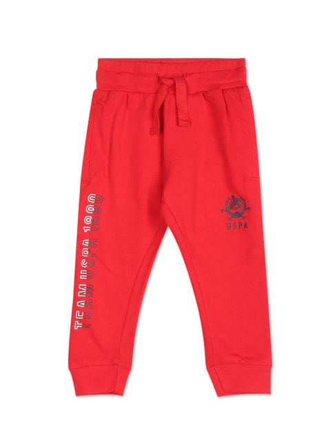 U.S. Polo Assn. Kids Red Printed Joggers