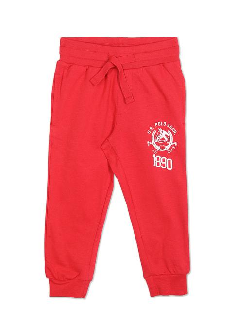 U.S. Polo Assn. Kids Red Printed Joggers