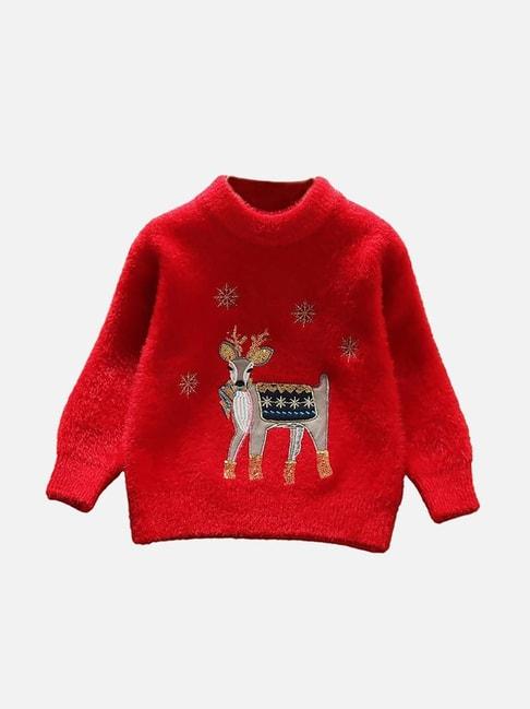 little-surprise-box-kids-red-embroidered-full-sleeves-sweater
