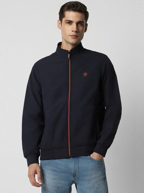 van-heusen-navy-cotton-regular-fit-jacket
