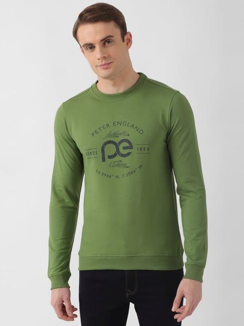 peter-england-green-slim-fit-printed-sweatshirt