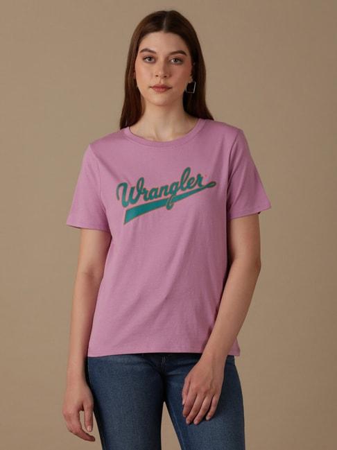 wrangler-purple-logo-t-shirt