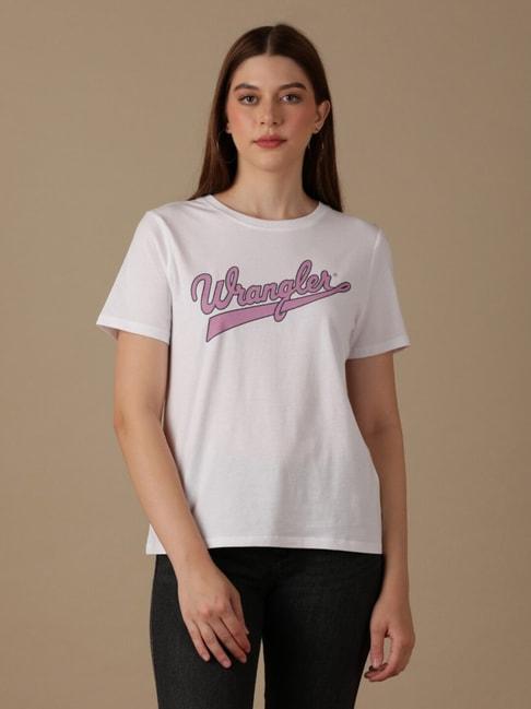 Wrangler White Logo T-Shirt