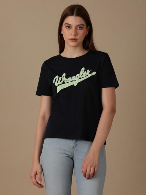 Wrangler Dark Blue Logo T-Shirt