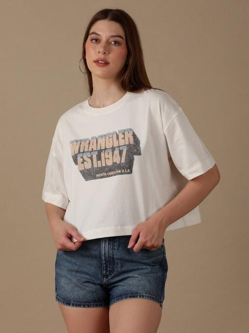 Wrangler White Graphic T-Shirt