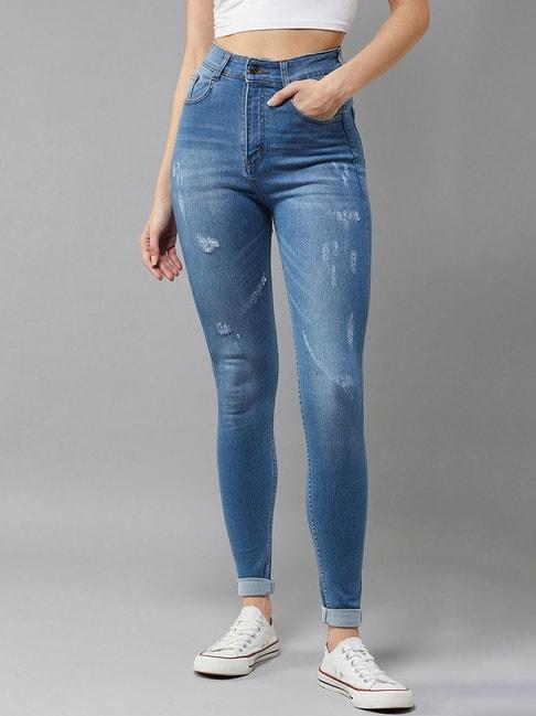 dolce-crudo-blue-distressed-skinny-fit-high-rise-jeans