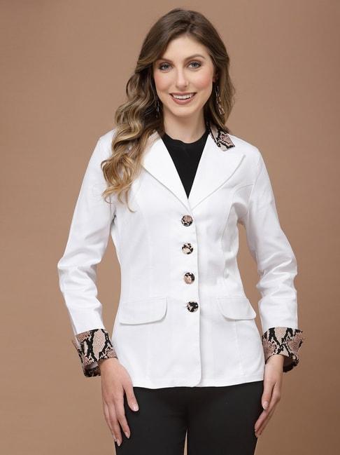 KASSUALLY White Relaxed Fit Blazer