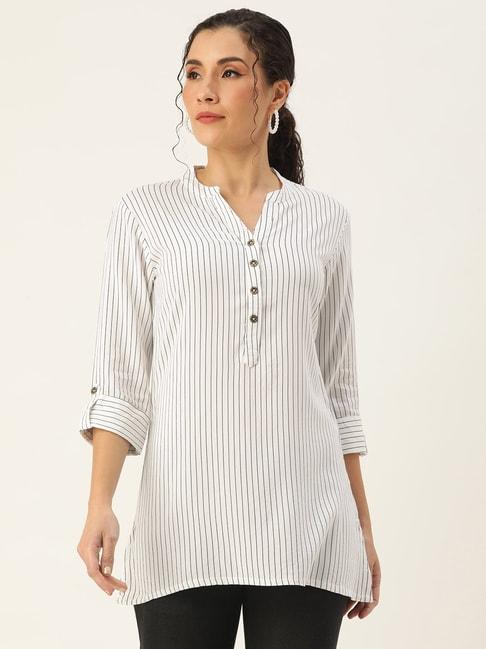 amukti-white-striped-tunic