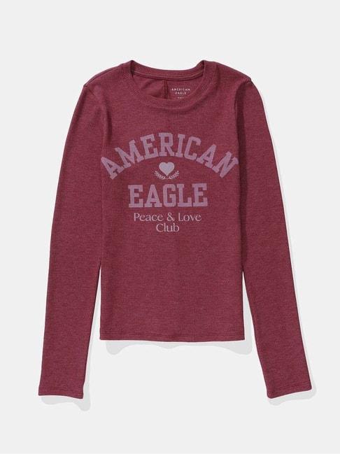 american-eagle-outfitters-maroon-printed-top