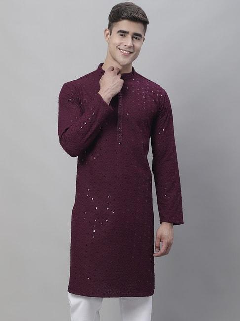 sojanya-purple-regular-fit-embellished-kurta