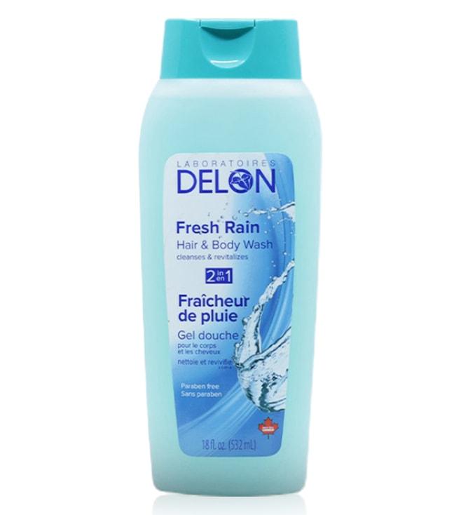 Delon Fresh Rain Hair & Body Wash - 532 ml