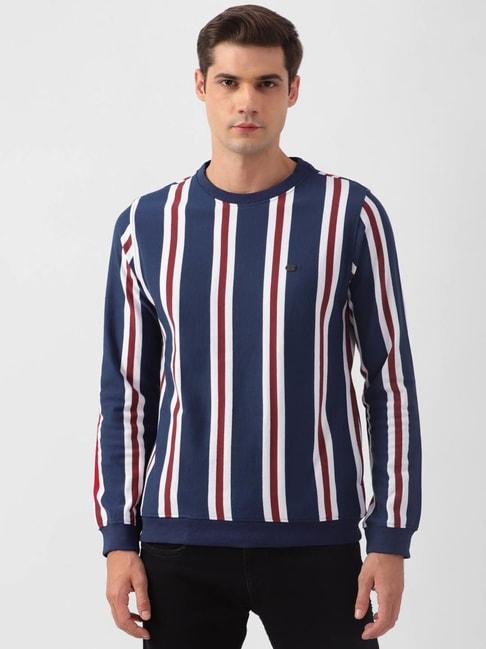 peter-england-jeans-navy-blue-slim-fit-striped-sweatshirt