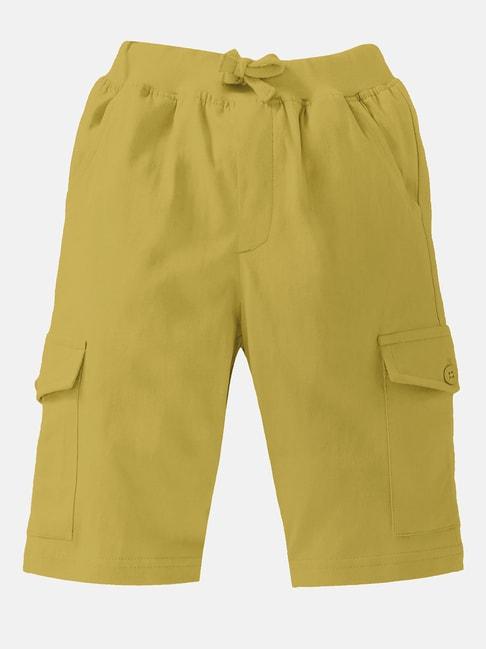 kiddopanti-kids-khaki-solid-shorts