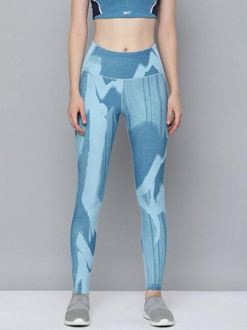 reebok-blue-printed-sports-tights