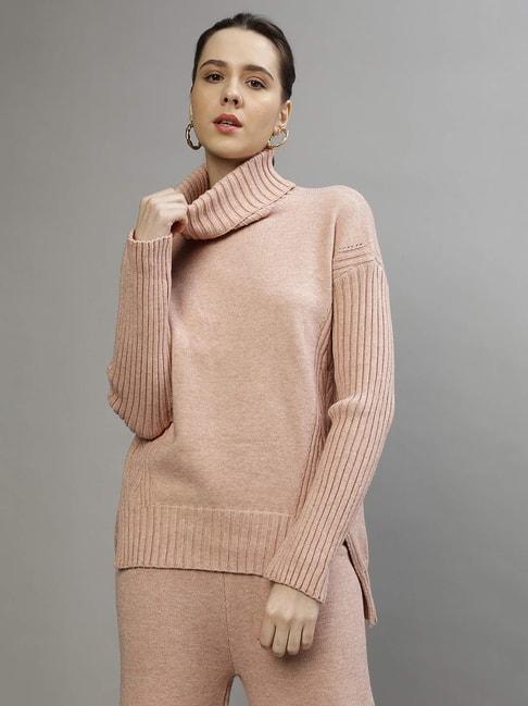 centrestage-peach-loose-fit-sweater
