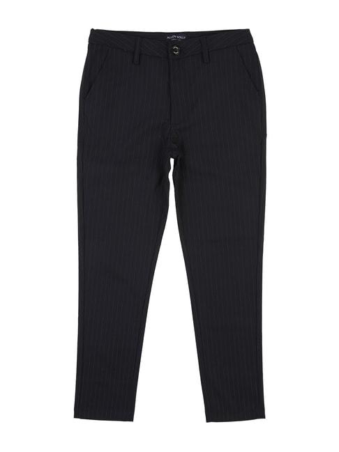 Allen Solly Junior Black Striped Trousers