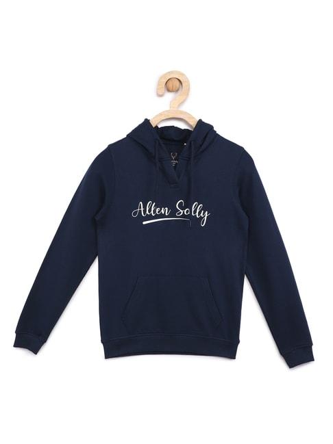Allen Solly Junior Navy Printed Full Sleeves Sweatshirt