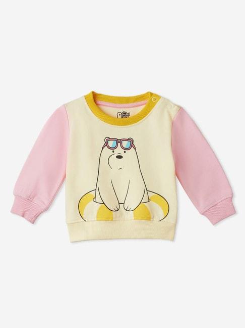 The Souled Store Kids Multicolor Cotton Printed Full Sleeves Sweatshirt