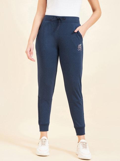 Sweet Dreams Navy Mid Rise Sports Joggers