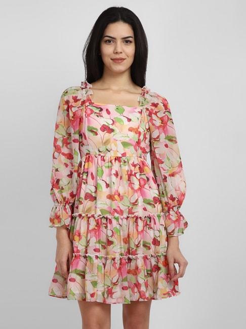 allen-solly-multicolored-floral-print-a-line-dress