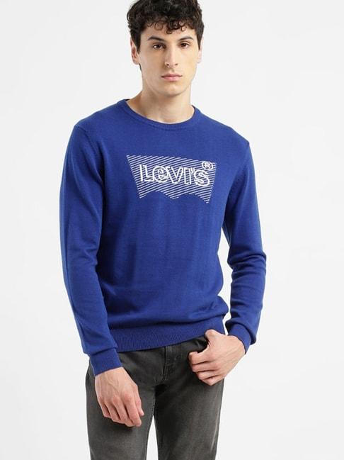levi's-blue-cotton-regular-fit-logo-printed-sweater