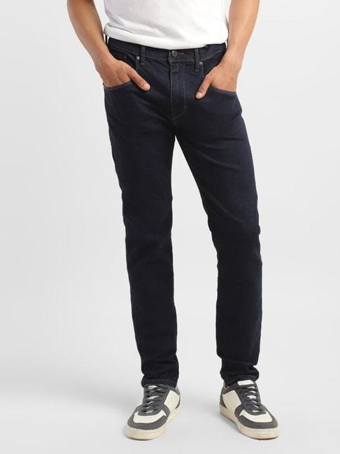 levi's-navy-blue-slim-tapered-fit-jeans