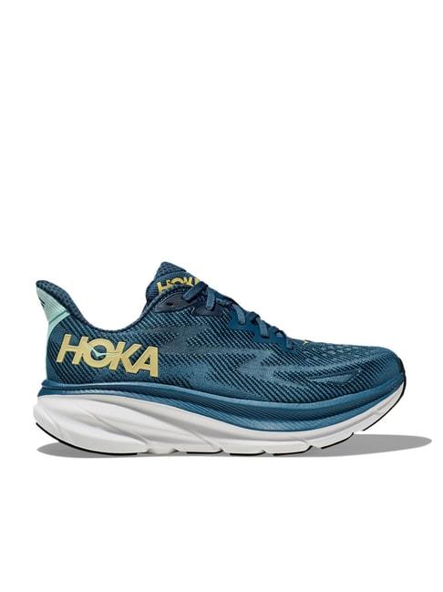 Hoka Men's M CLIFTON 9 Midnight Ocean & Bluesteel Running Shoes