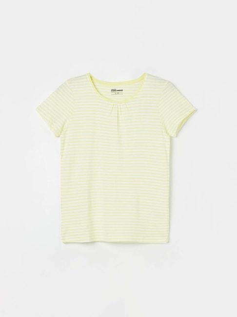 fame-forever-by-lifestyle-kids-yellow-cotton-striped-tee