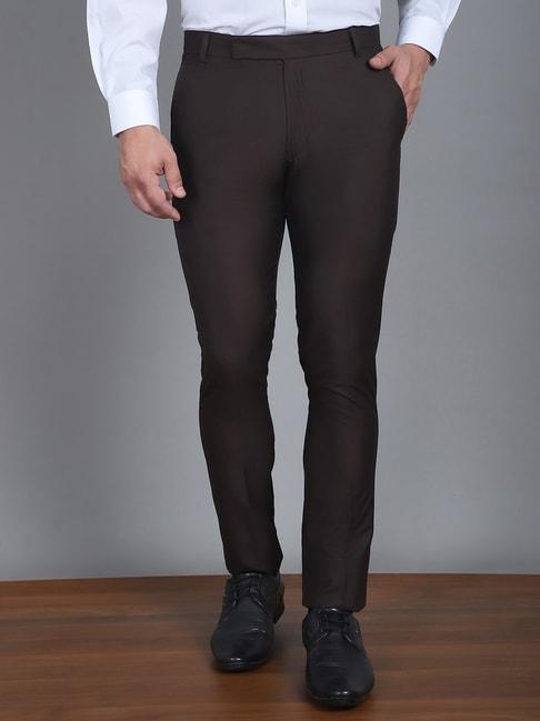 jainish-dark-brown-tapered-fit-trousers
