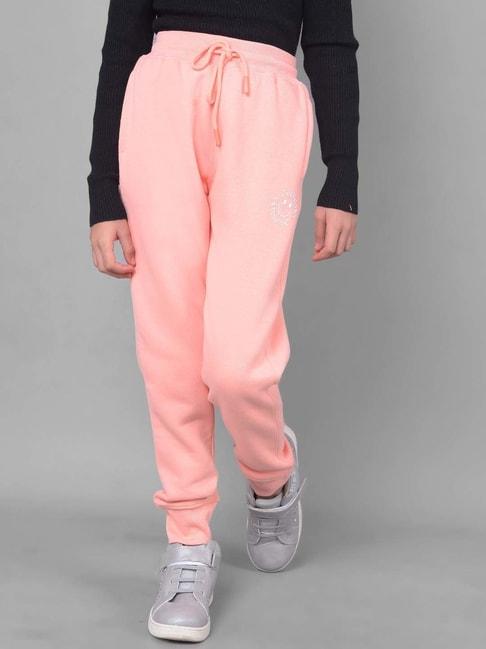 Crimsoune Club Kids Pink Printed Trackpants