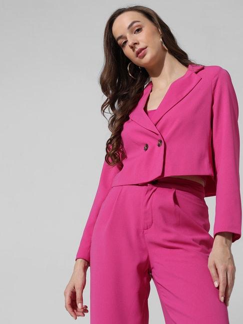 only-pink-regular-fit-blazer