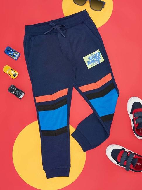 pantaloons-junior-estate-blue-cotton-printed-joggers