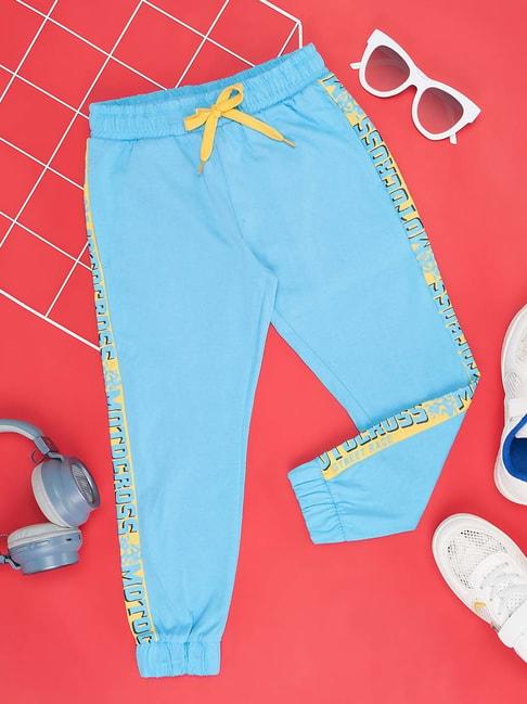 pantaloons-junior-vista-blue-cotton-printed-joggers