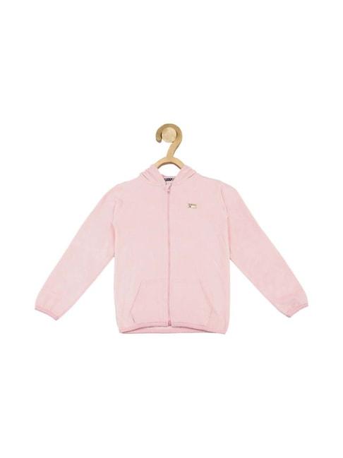 Allen Solly Junior Pink Regular Fit Full Sleeves Sweatshirt