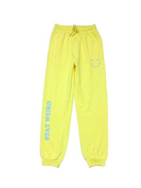 gini-&-jony-kids-yellow-printed-trackpants